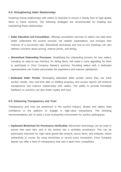 Free Auction Performance Report Template to Edit Online