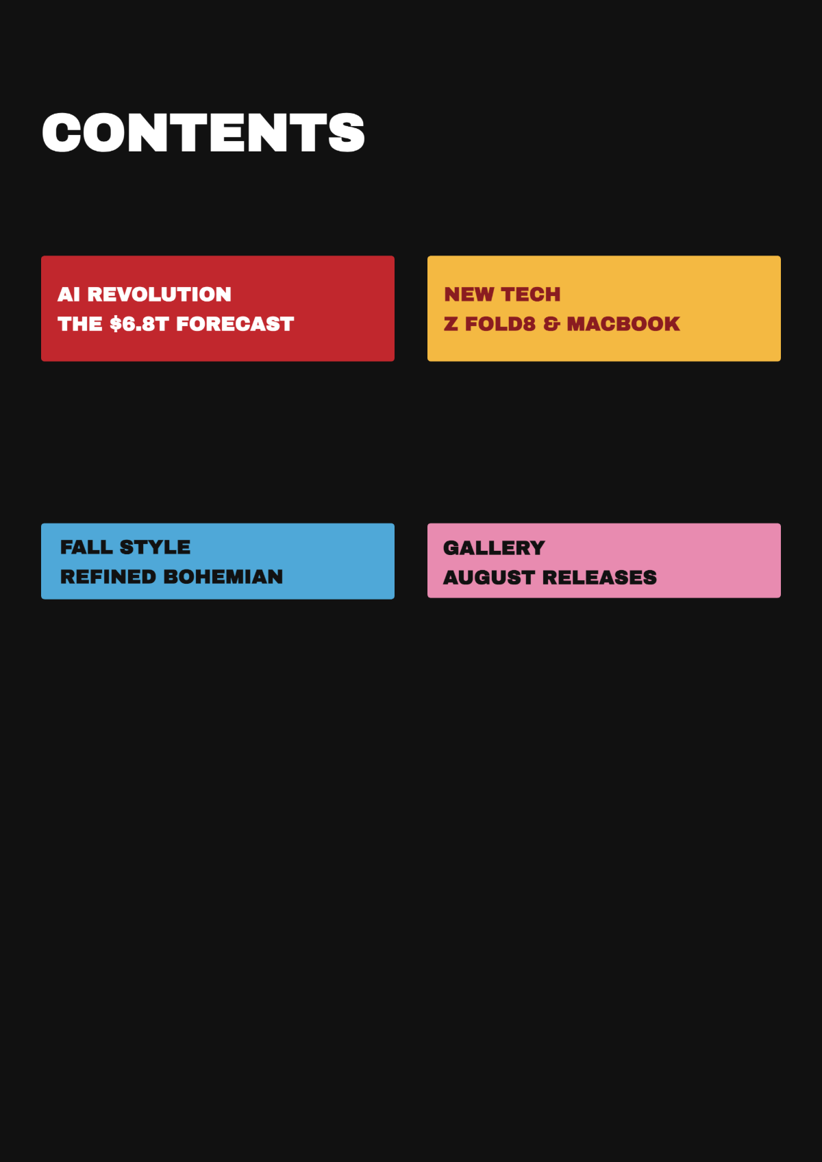 Free Online Magazine Template to Edit Online