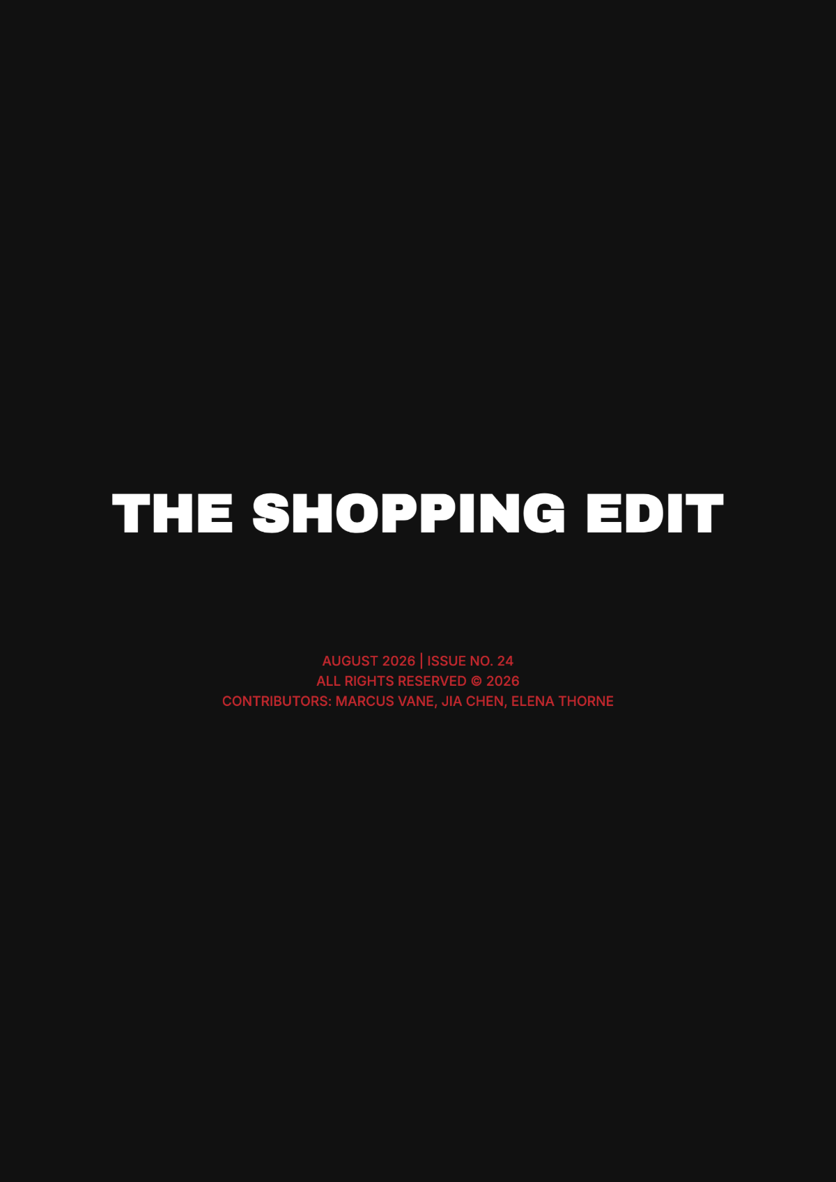 Free Online Magazine Template to Edit Online