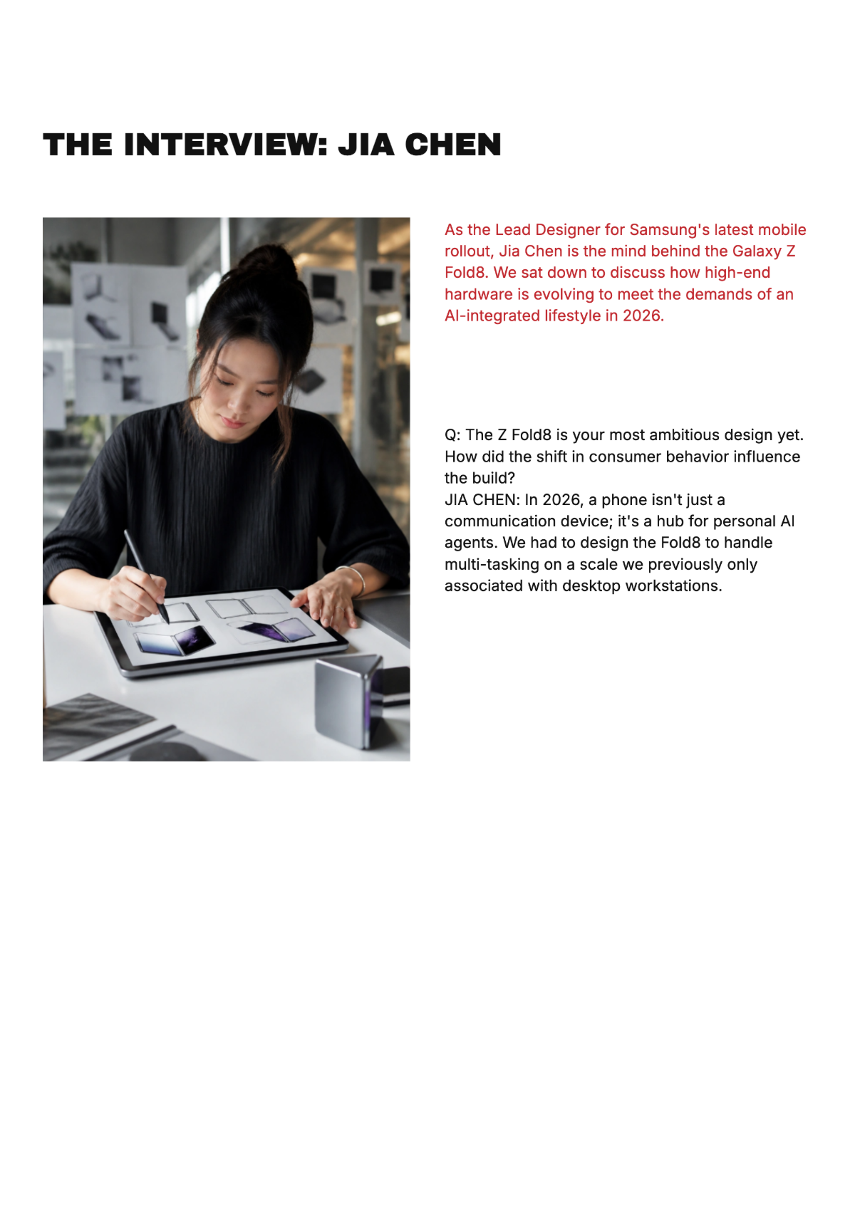 Free Online Magazine Template to Edit Online