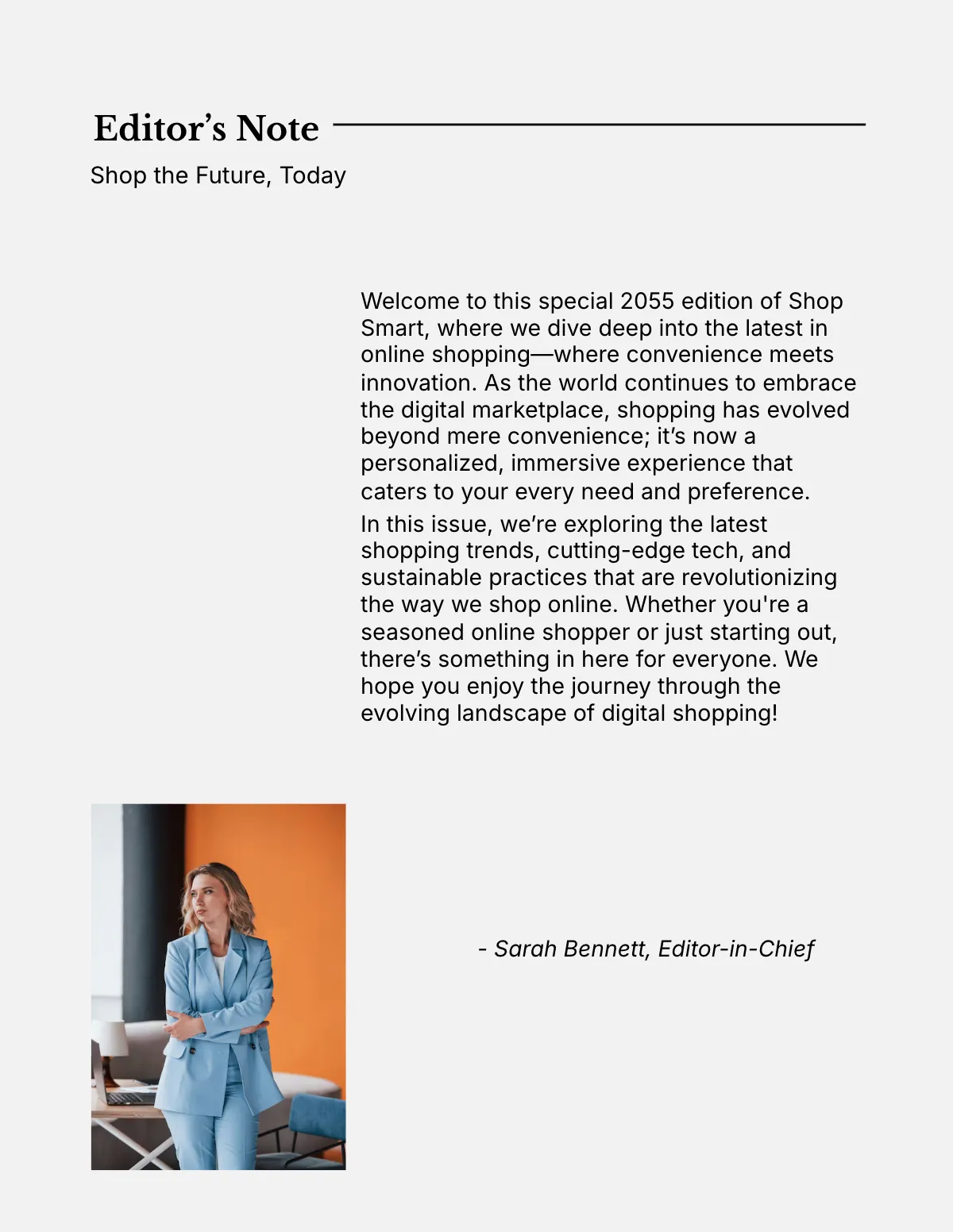 Free Online Magazine Template to Edit Online