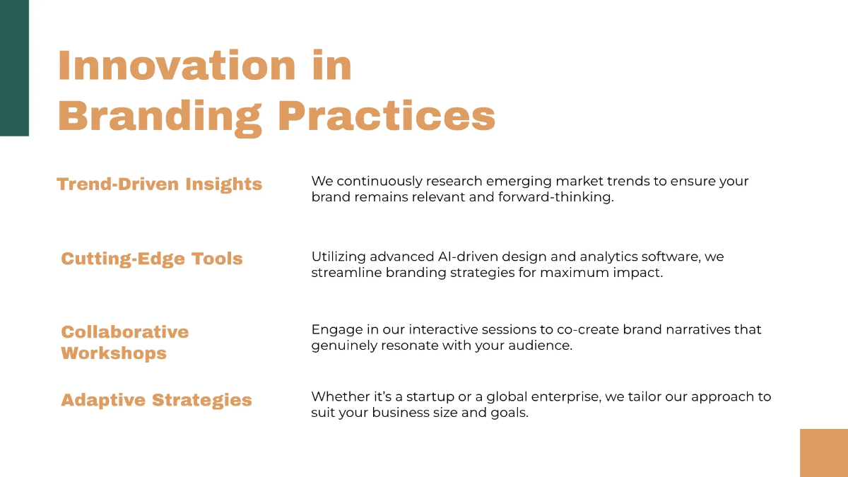 Free Brand Presentation Template to Edit Online