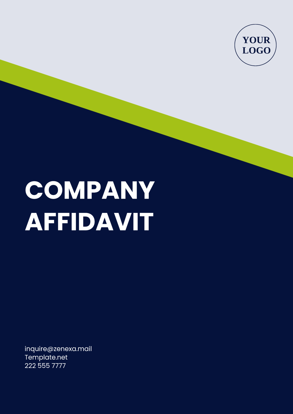 Company Affidavit Template - Edit Online & Download