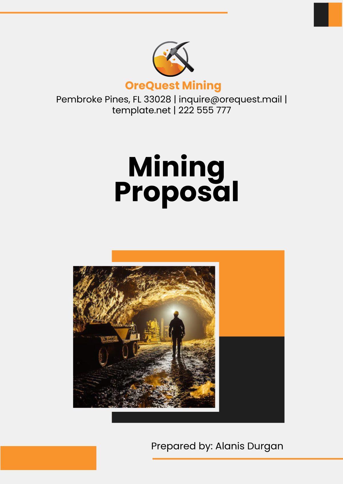 Mining Proposal Template - Edit Online & Download