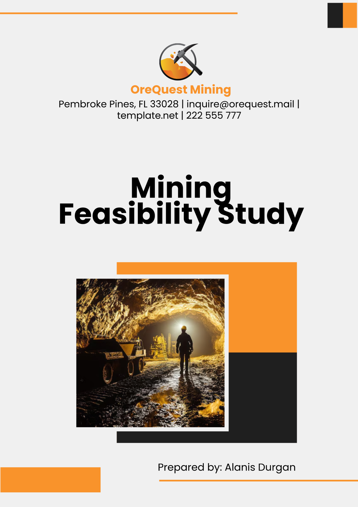 Mining Feasibility Study Template - Edit Online & Download