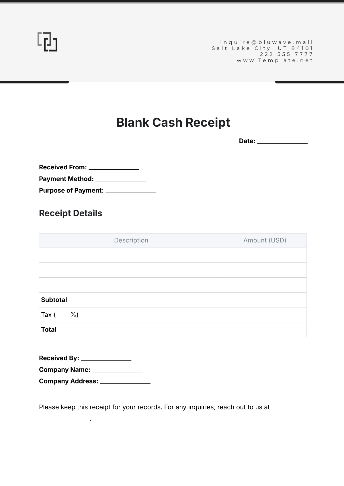 Free Notary Receipt Template To Edit Online Free Notary Receipt Template To Edit Online