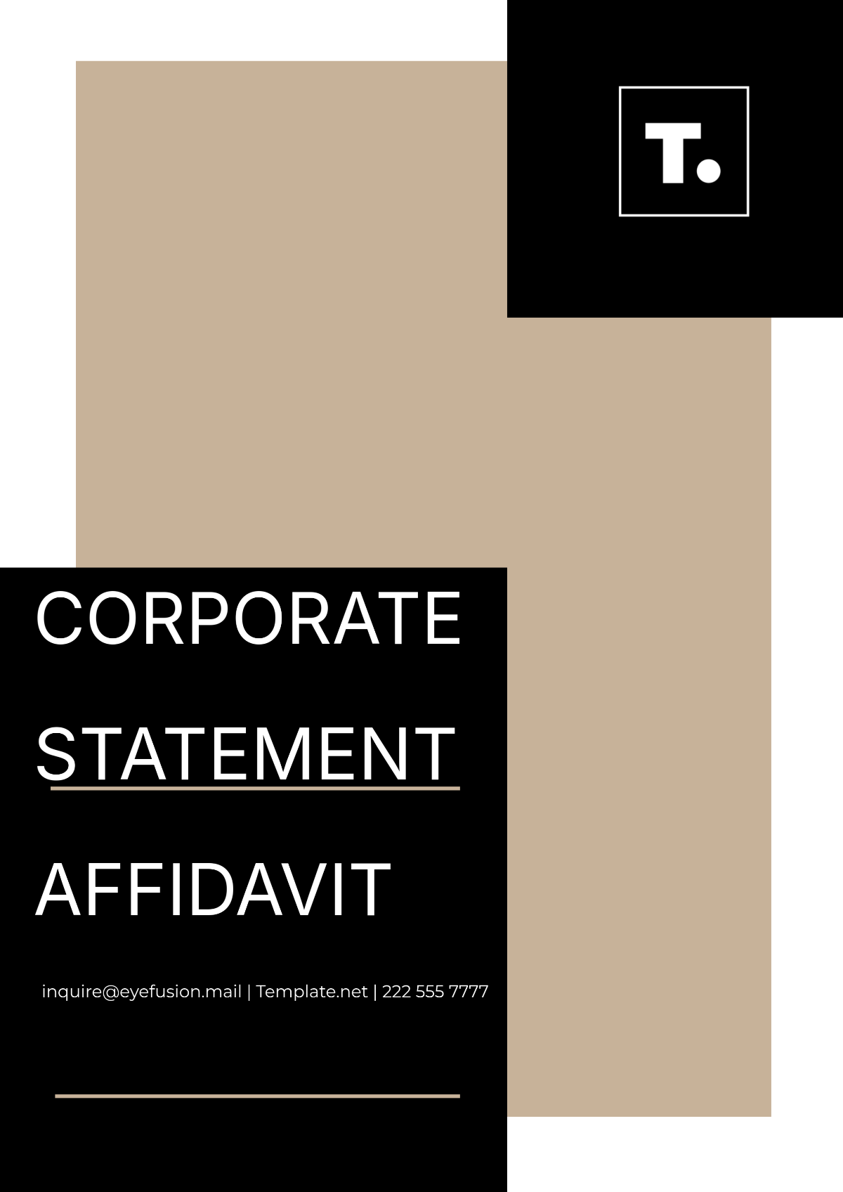 Corporate Statement Affidavit Template - Edit Online & Download