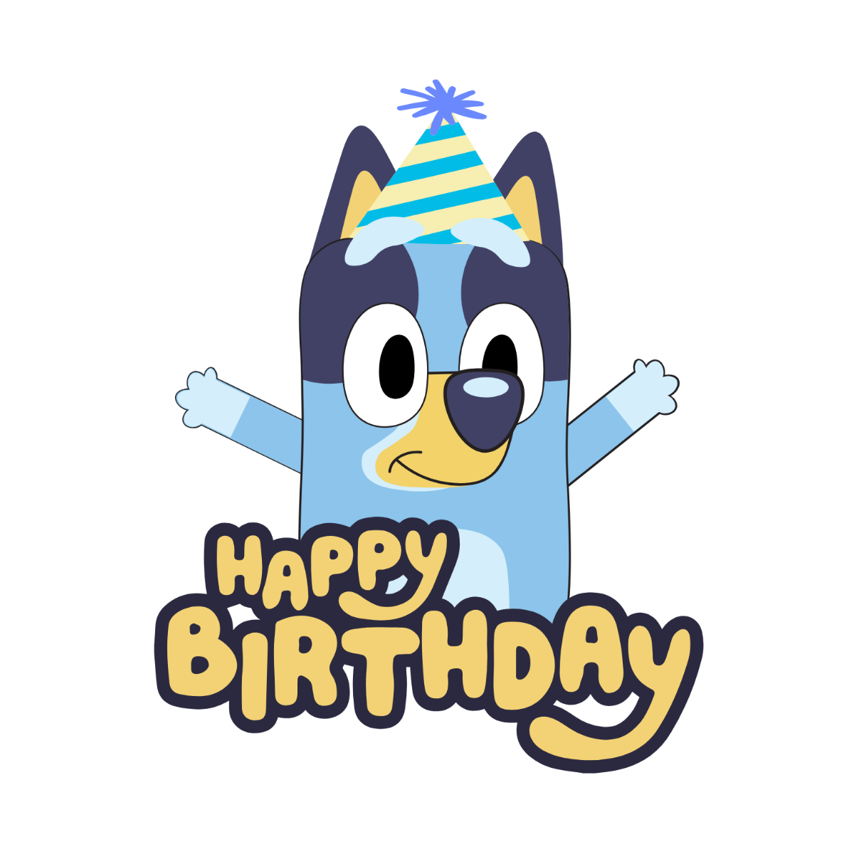 Bluey Birthday Clipart