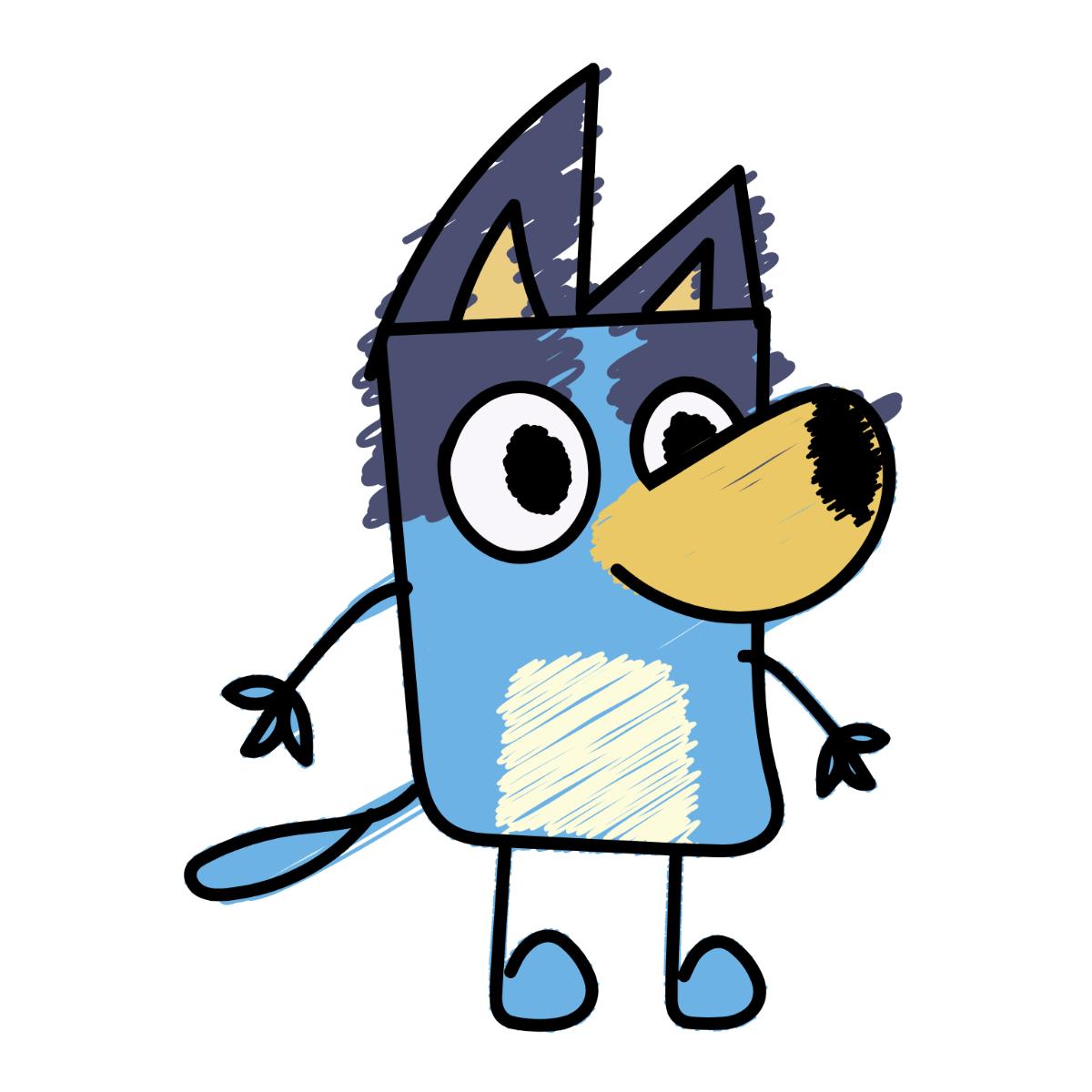 Bluey Art Clipart