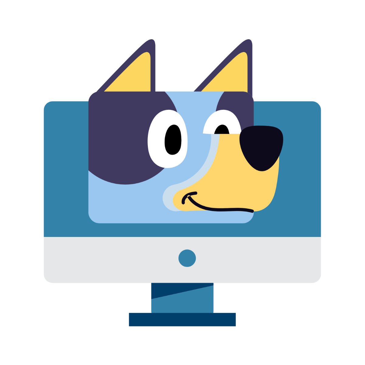 Bluey Digital Clipart