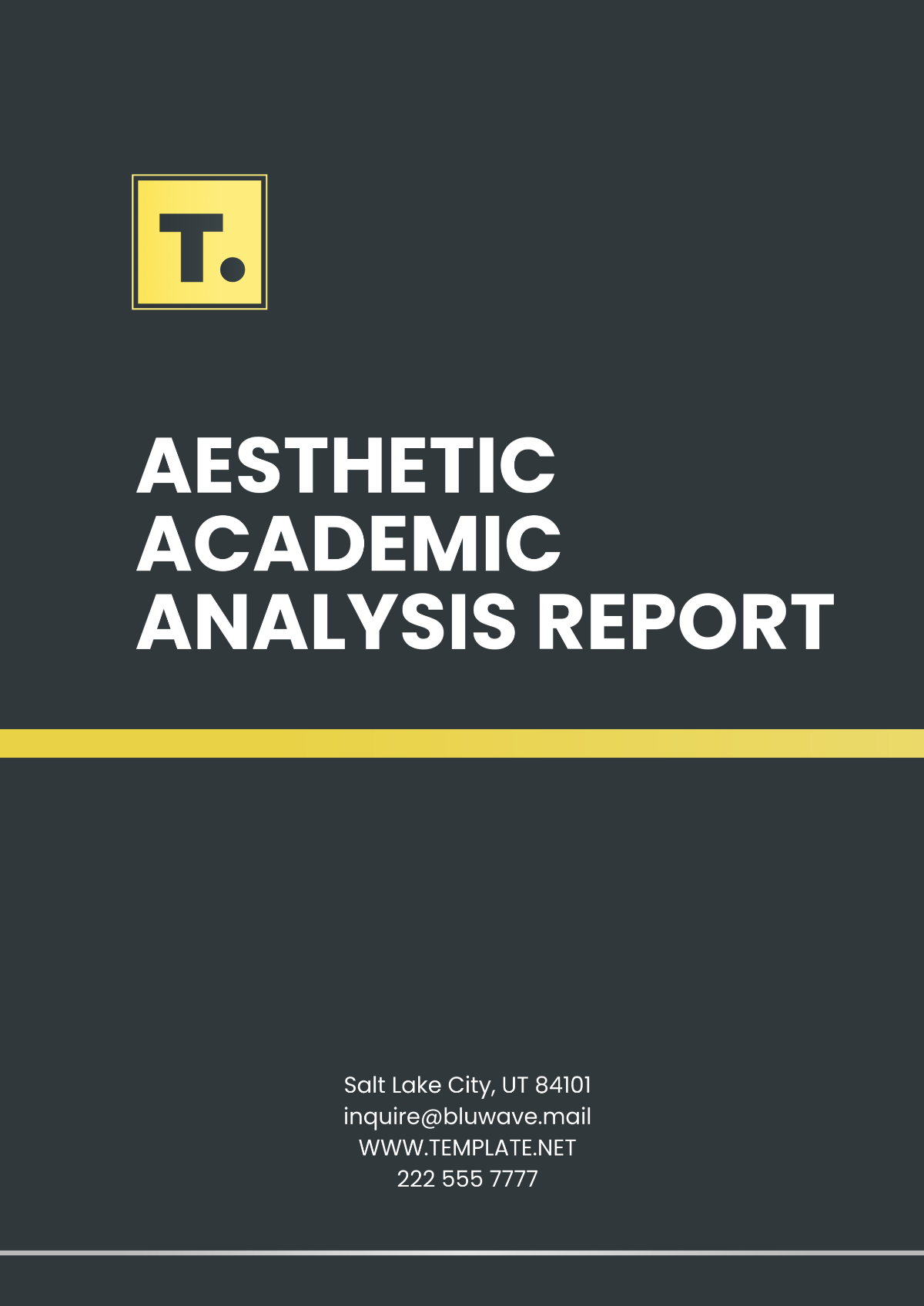 Aesthetic Academic Analysis Report Template - Edit Online & Download