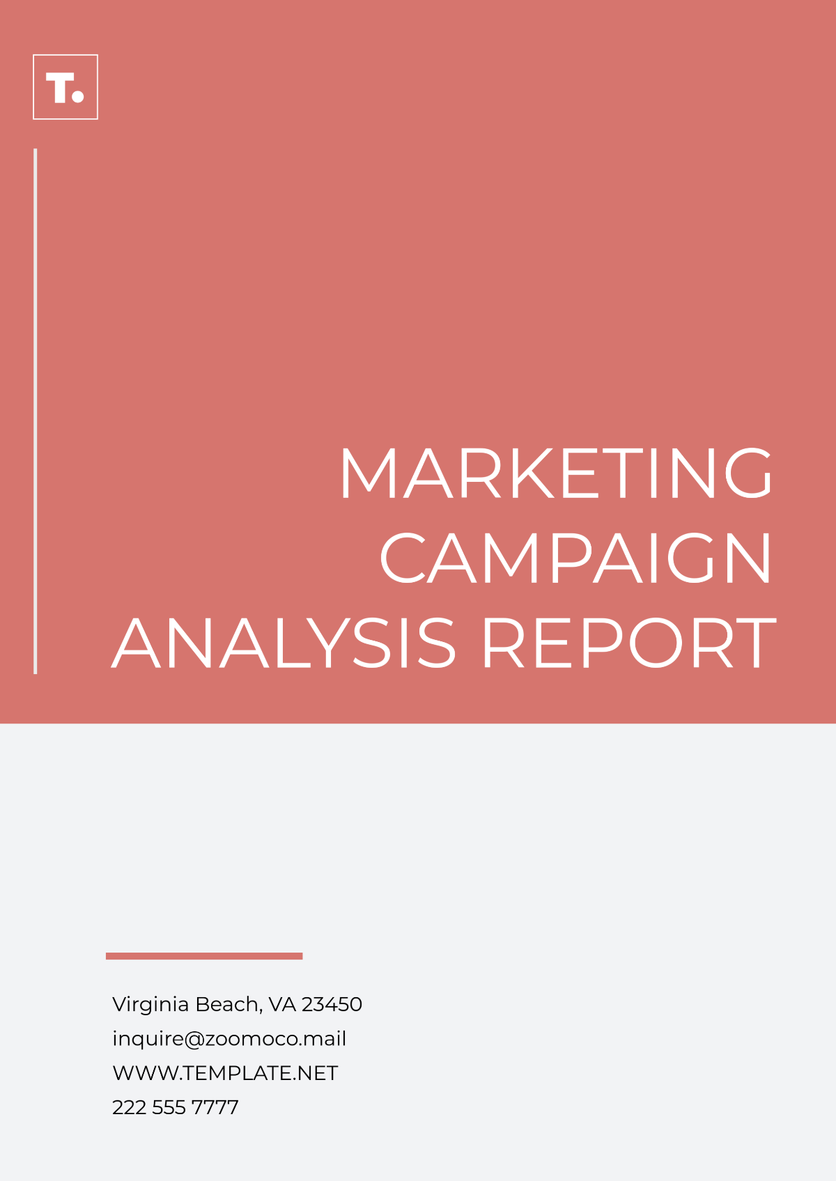 Marketing Campaign Analysis Report Template