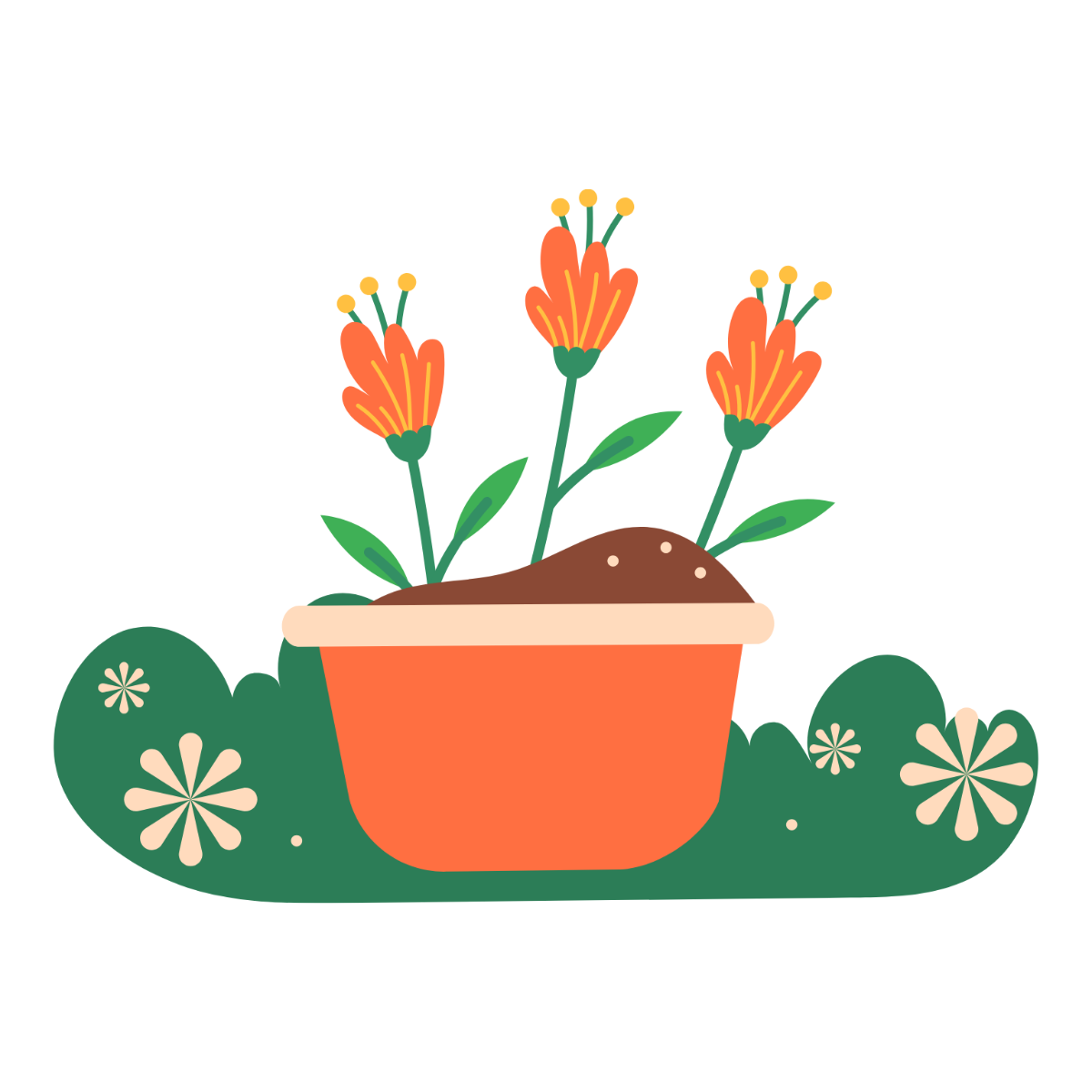 Spring Garden Clipart