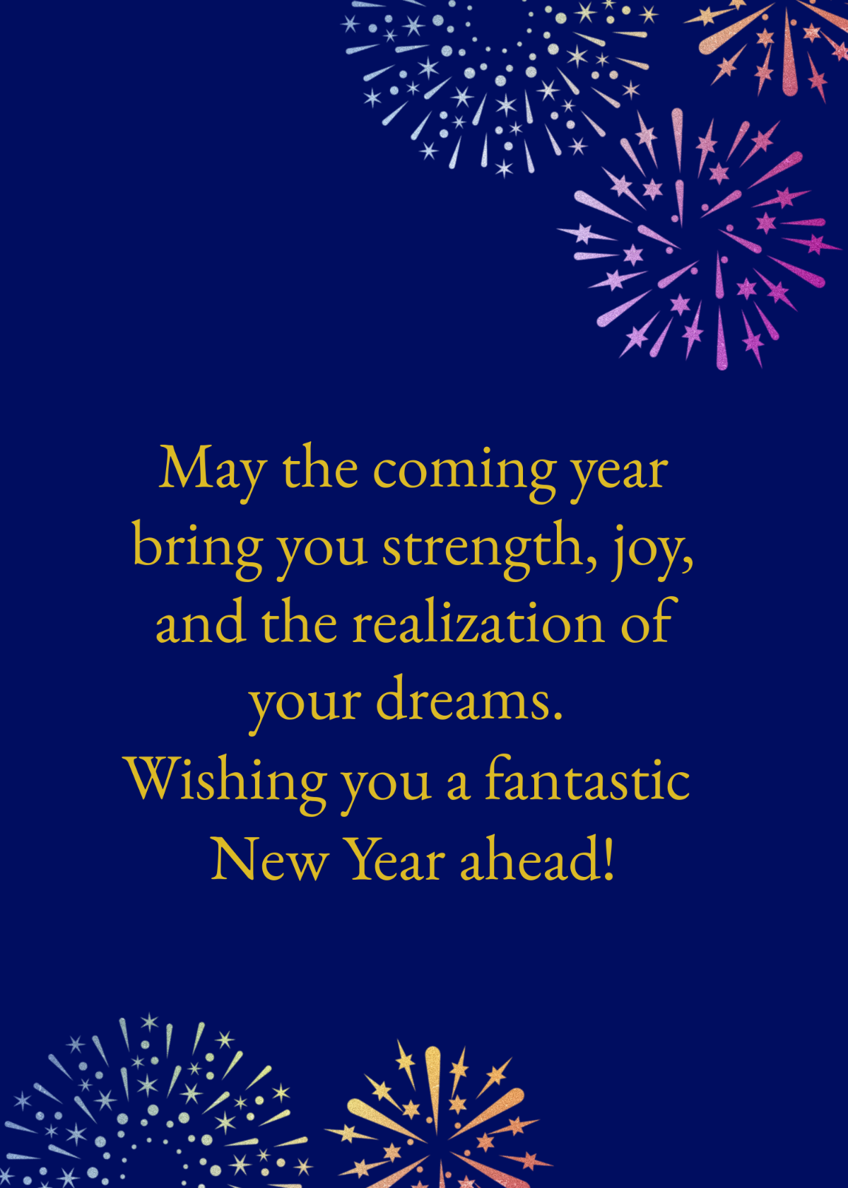 Free Printable New Year Greeting Card Template - Edit Online & Download