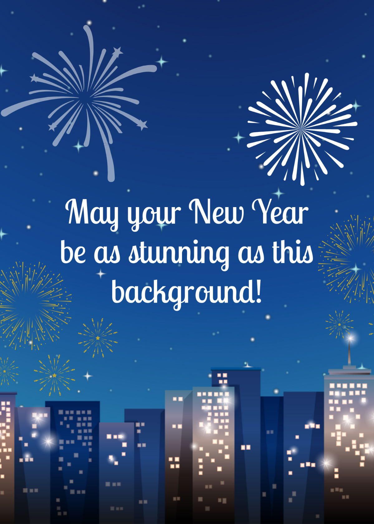 Free New Year Greeting Background Template - Edit Online & Download