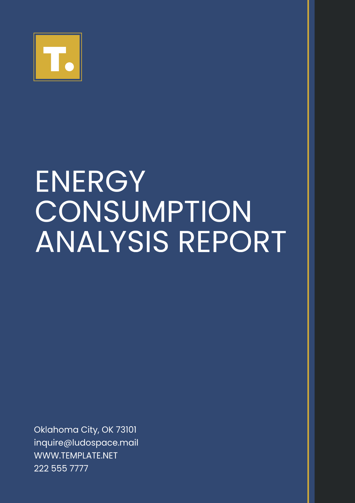 Energy Consumption Analysis Report Template - Edit Online & Download