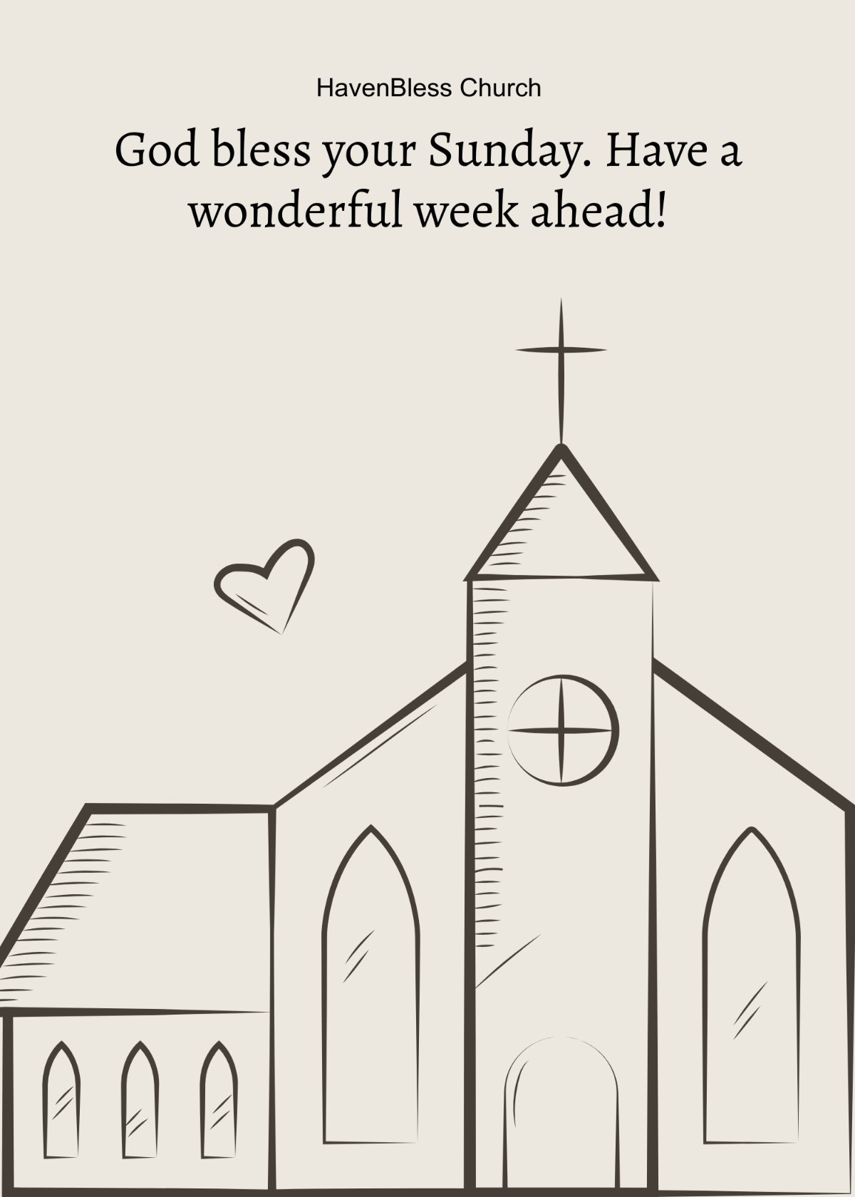 Free Happy Sunday Church Template - Edit Online & Download