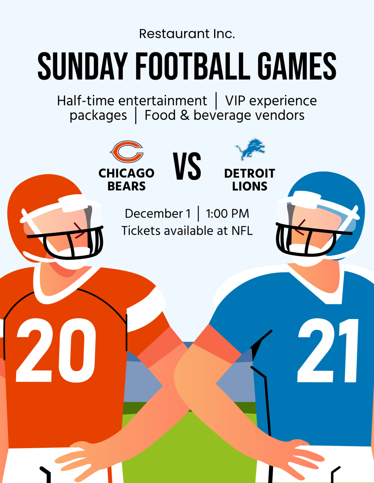 Free Sunday Football Games Flyer Template - Edit Online & Download