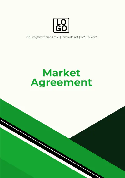 Free Market Agreement Outline Template to Edit Online