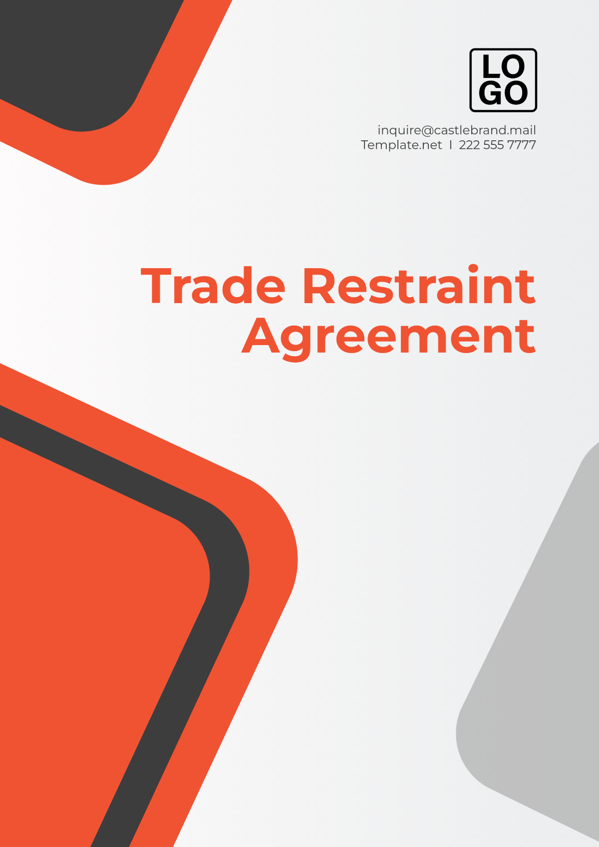 Trade Restraint Agreement Template - Edit Online & Download