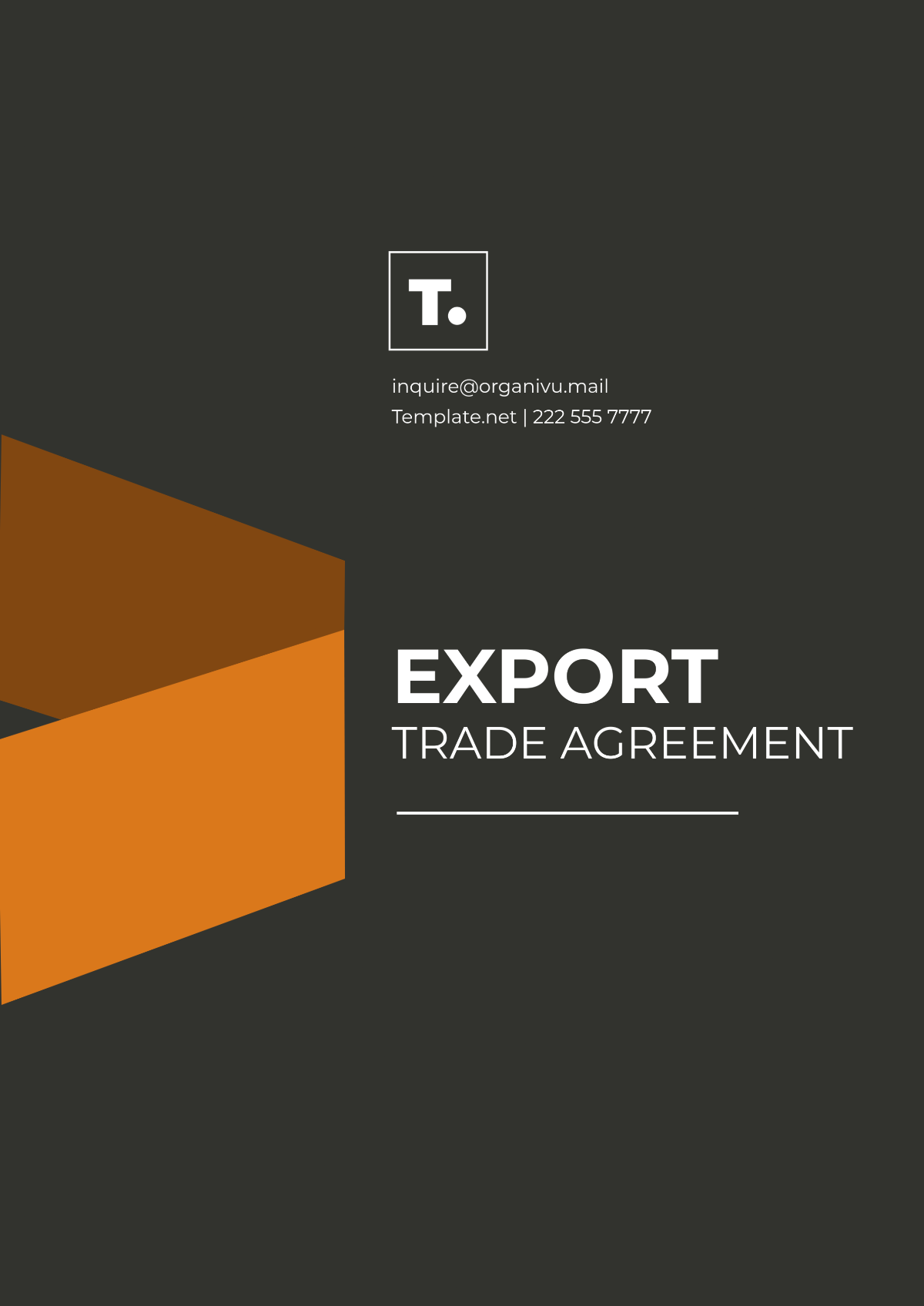 Export Trade Agreement Template - Edit Online & Download