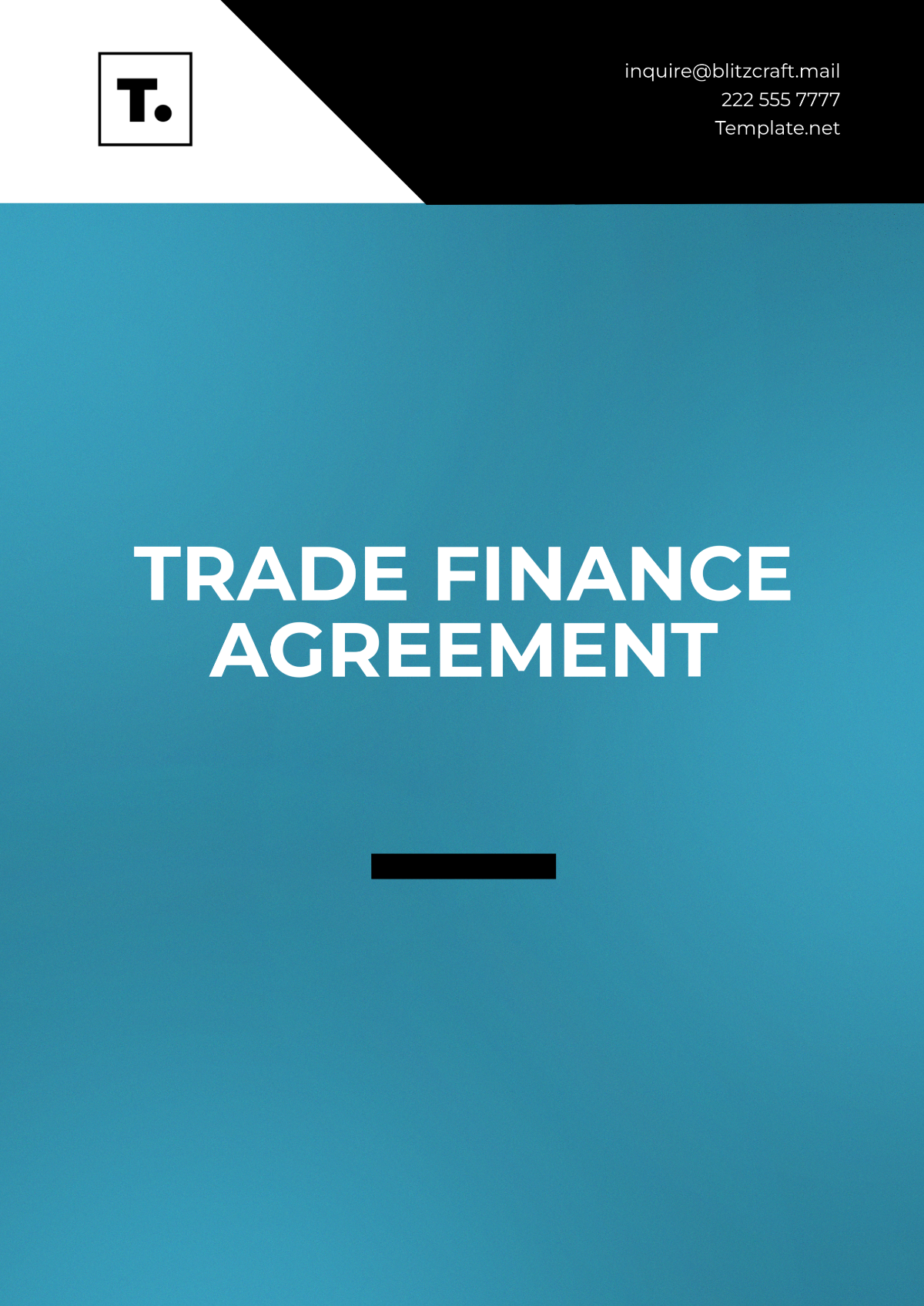 Trade Finance Agreement Template - Edit Online & Download