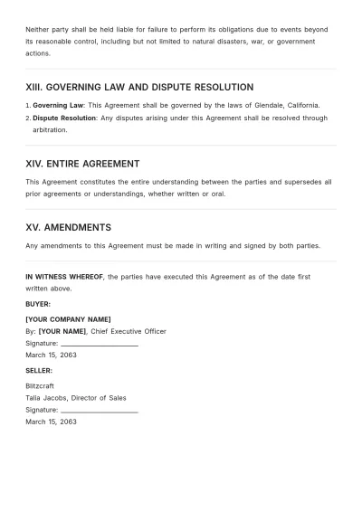 Free Trade Finance Agreement Template to Edit Online