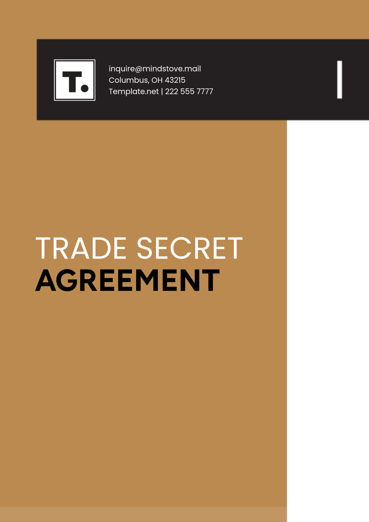 Trade Secret Agreement Template - Edit Online & Download