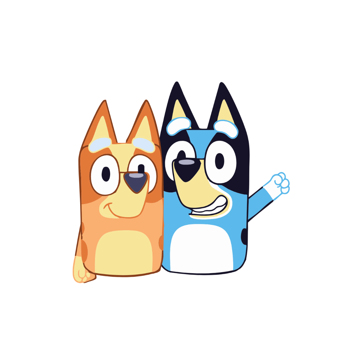 Bluey and Bingo Clipart