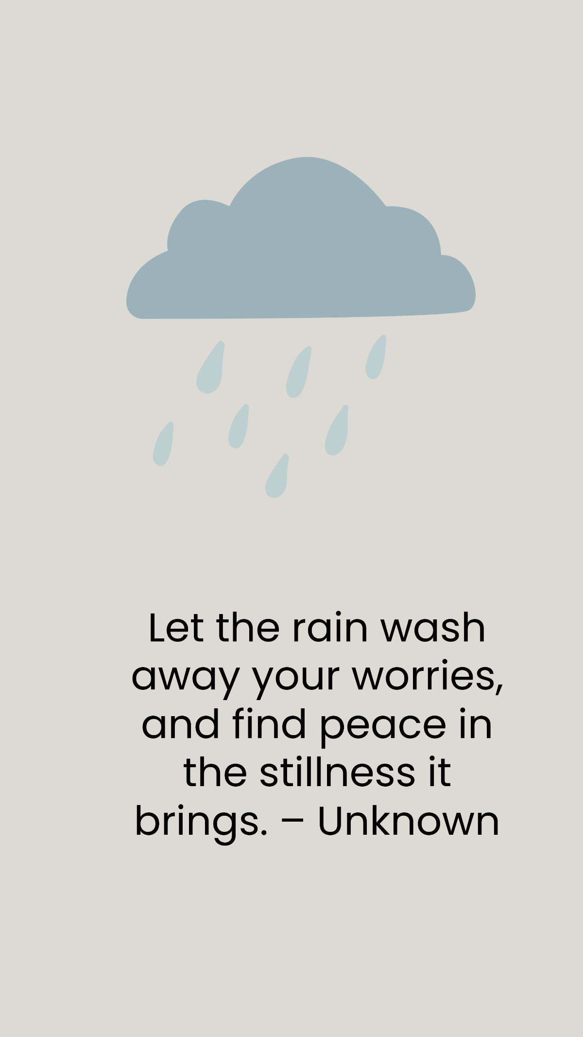 Free Rainy Sunday Quote Template - Edit Online & Download