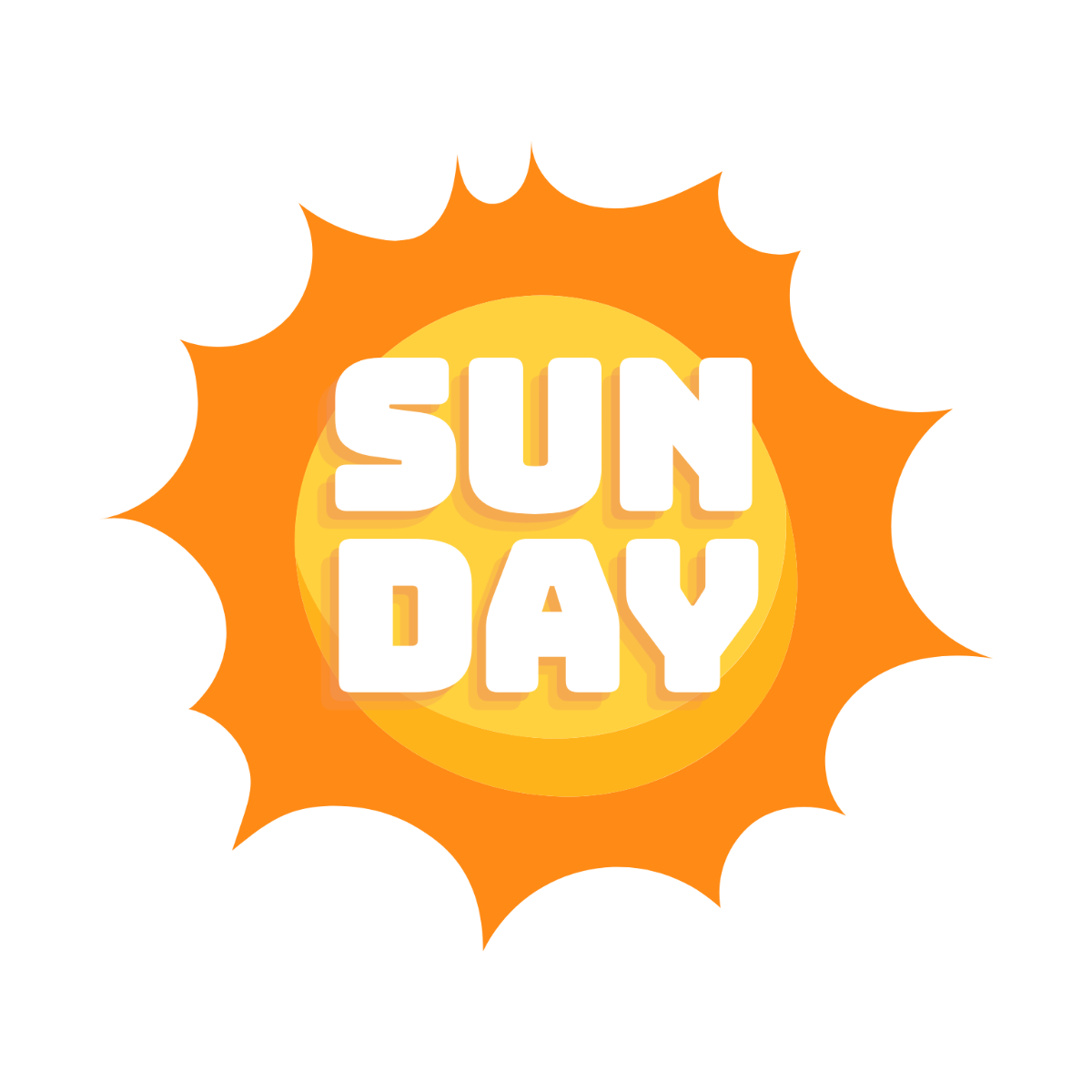 Free Sunday Clipart Template - Edit Online & Download