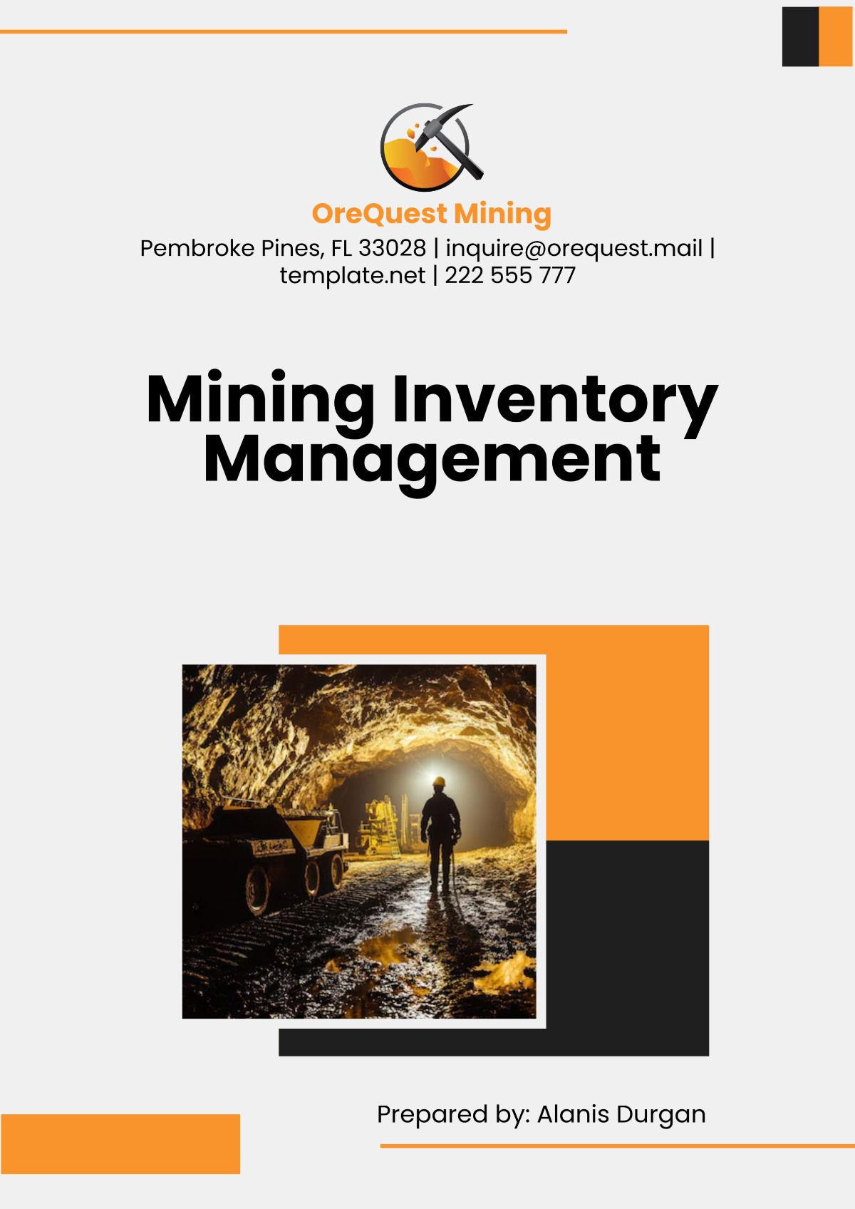 Mining Inventory Management Template - Edit Online & Download