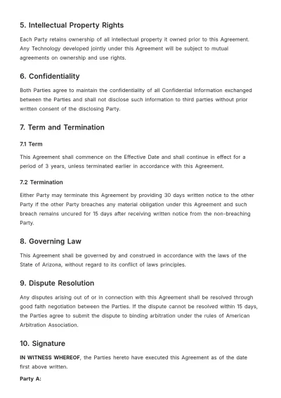 Free Technology Trade Agreement Template to Edit Online