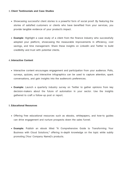 Free B2B Social Media Strategy Template to Edit Online