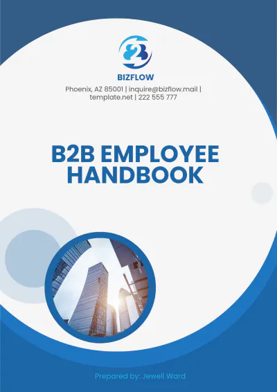 Free B2B Employee Handbook Template to Edit Online | Template.net to Edit Online
