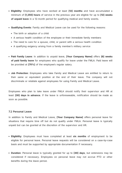 Free B2B Employee Handbook Template to Edit Online | Template.net to Edit Online
