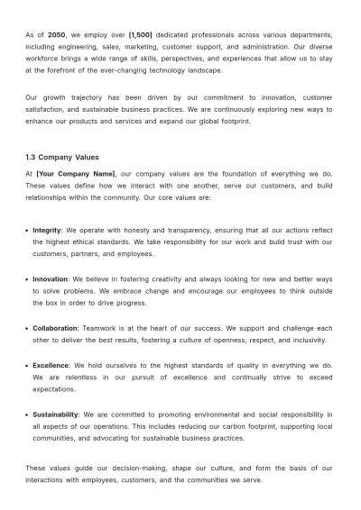 Free B2B Employee Handbook Template to Edit Online | Template.net to Edit Online