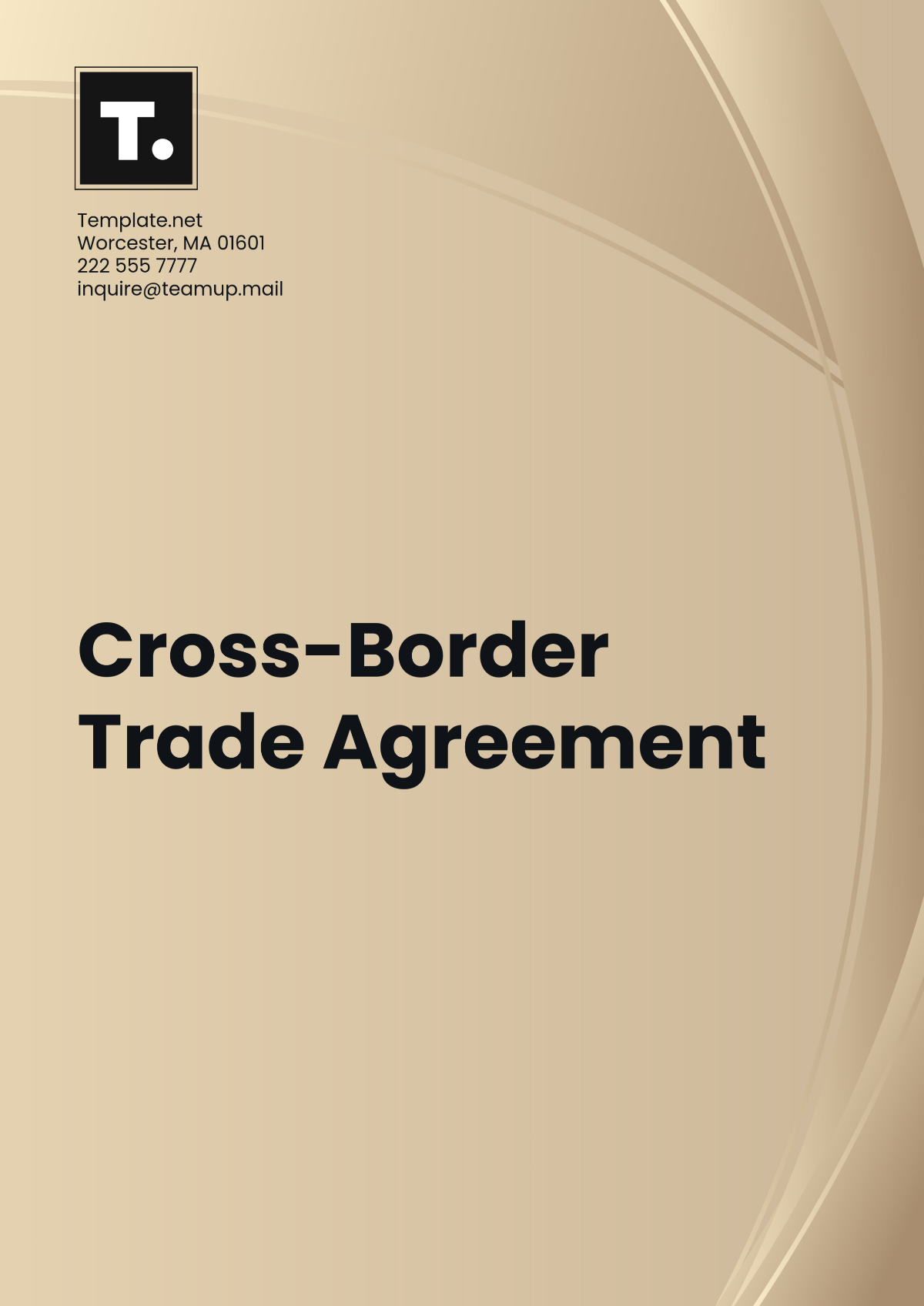 Cross-Border Trade Agreement Template - Edit Online & Download