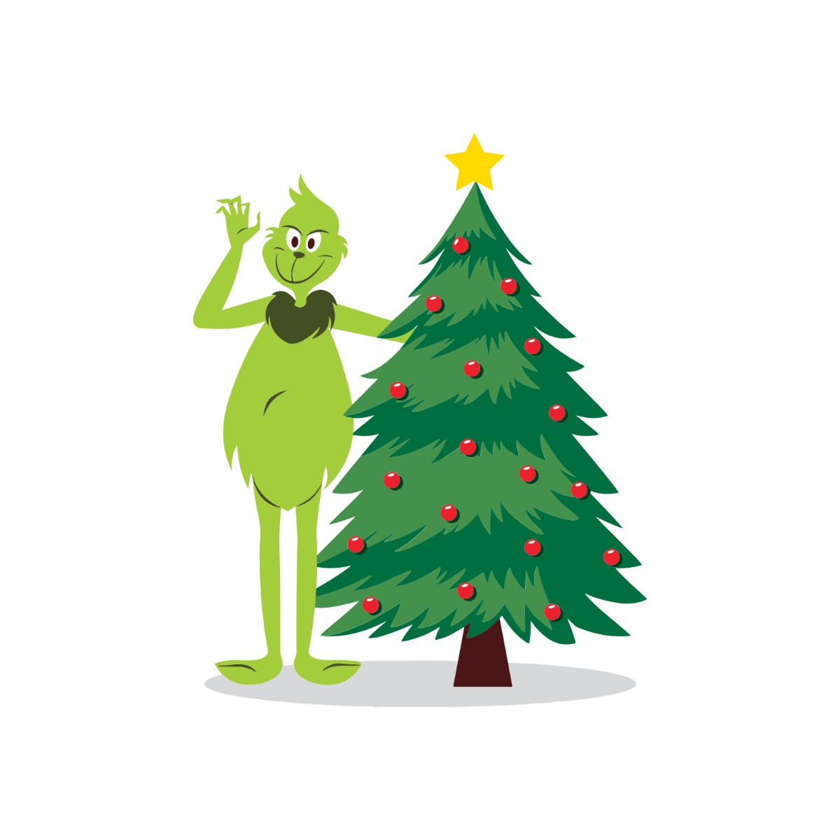 Free Grinch Merry Christmas Clipart Template - Edit Online & Download