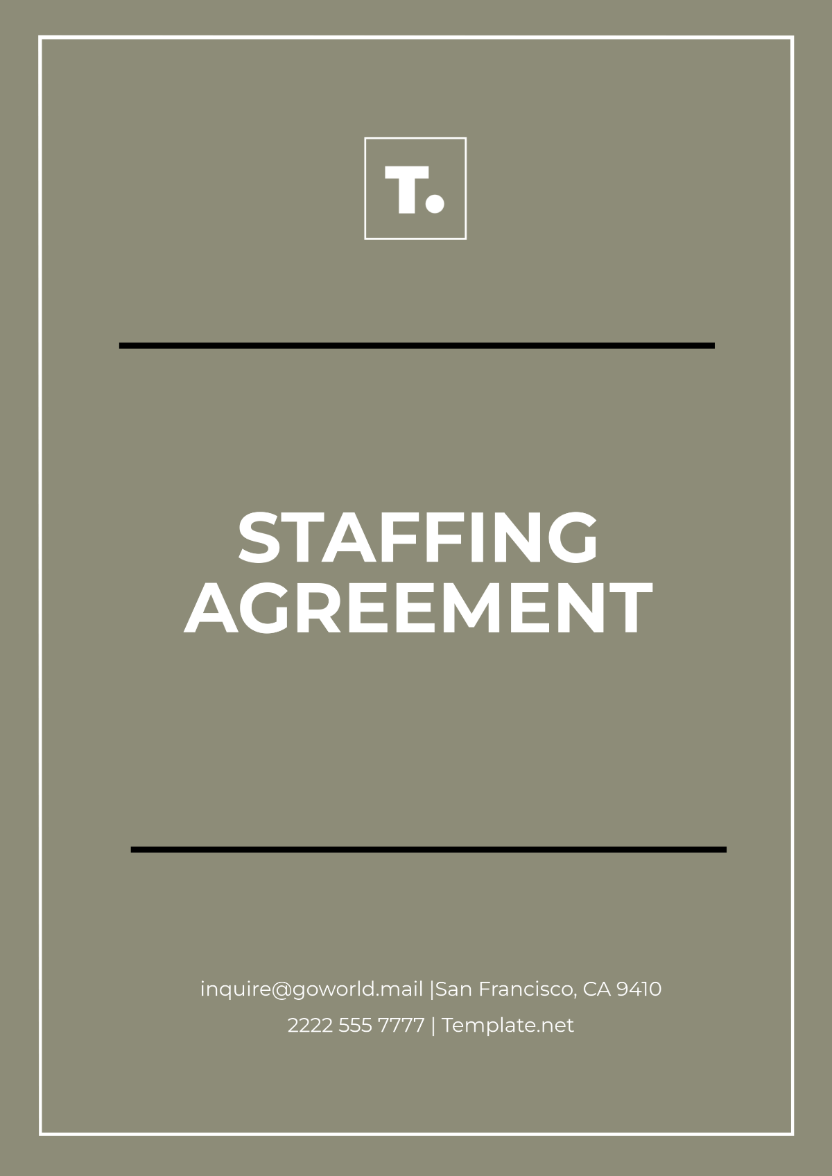 Staffing Agreement Template - Edit Online & Download