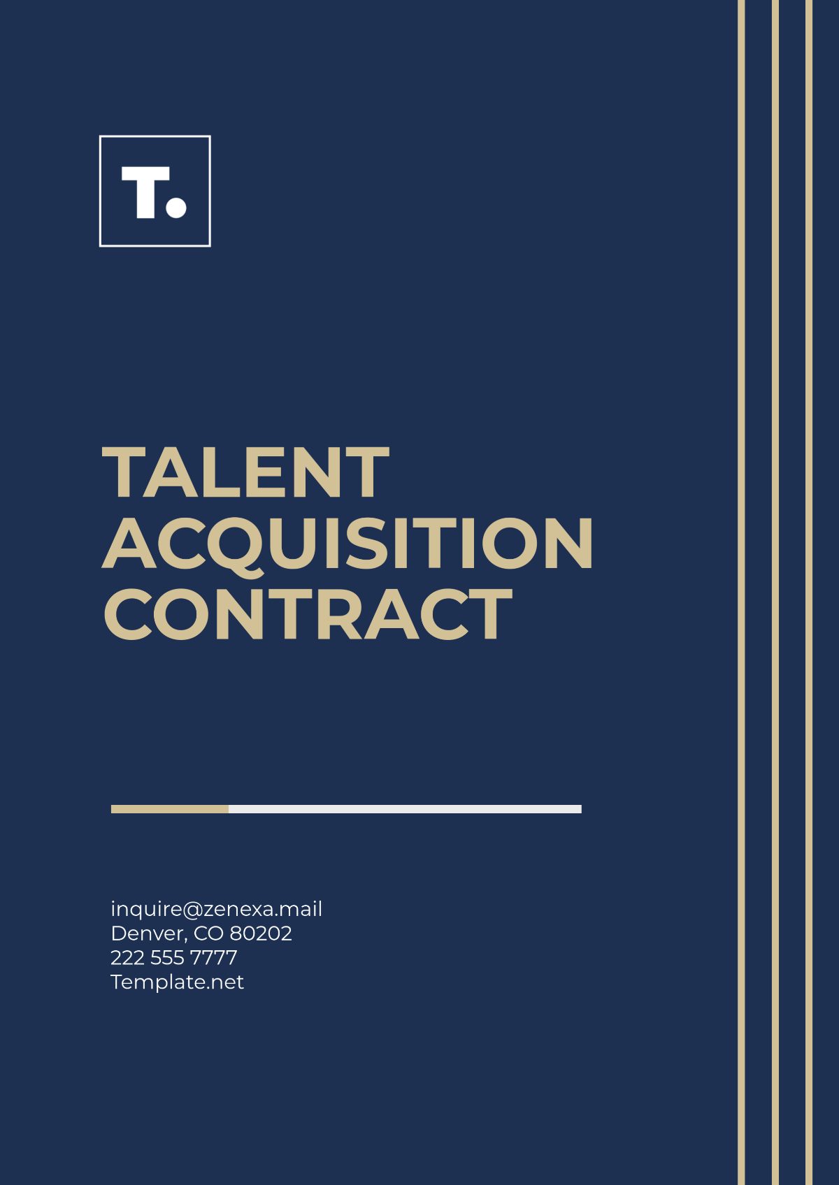 Talent Acquisition Contract Template - Edit Online & Download