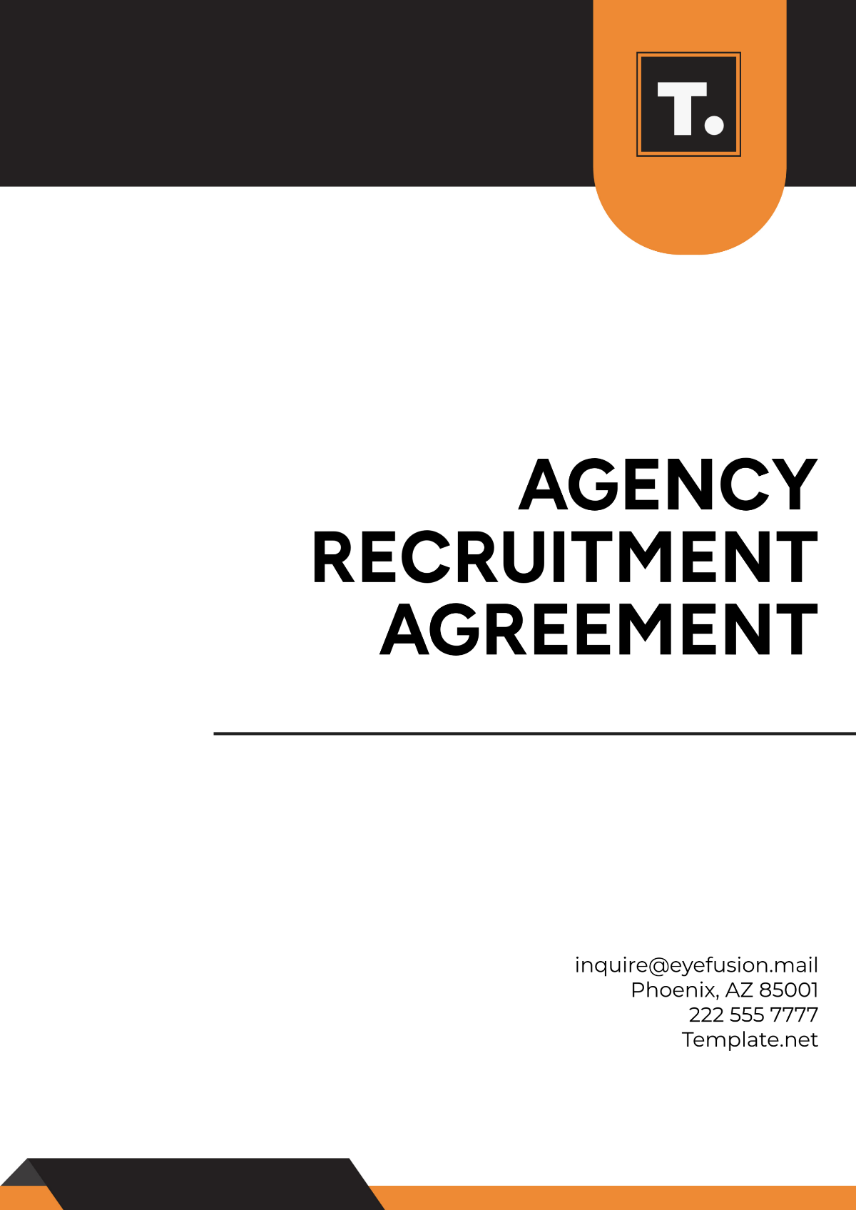 Printable Agency Recruitment Agreement Template - Edit Online & Download