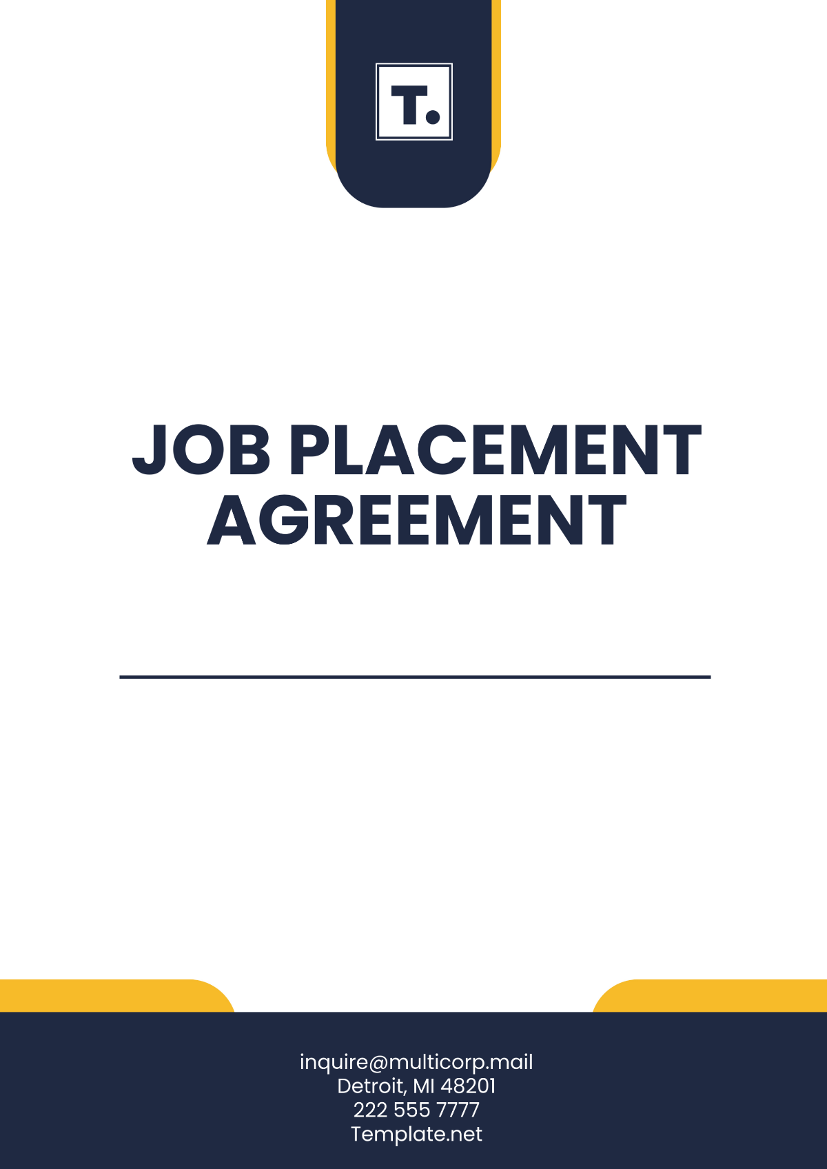 Job Placement Agreement Template - Edit Online & Download