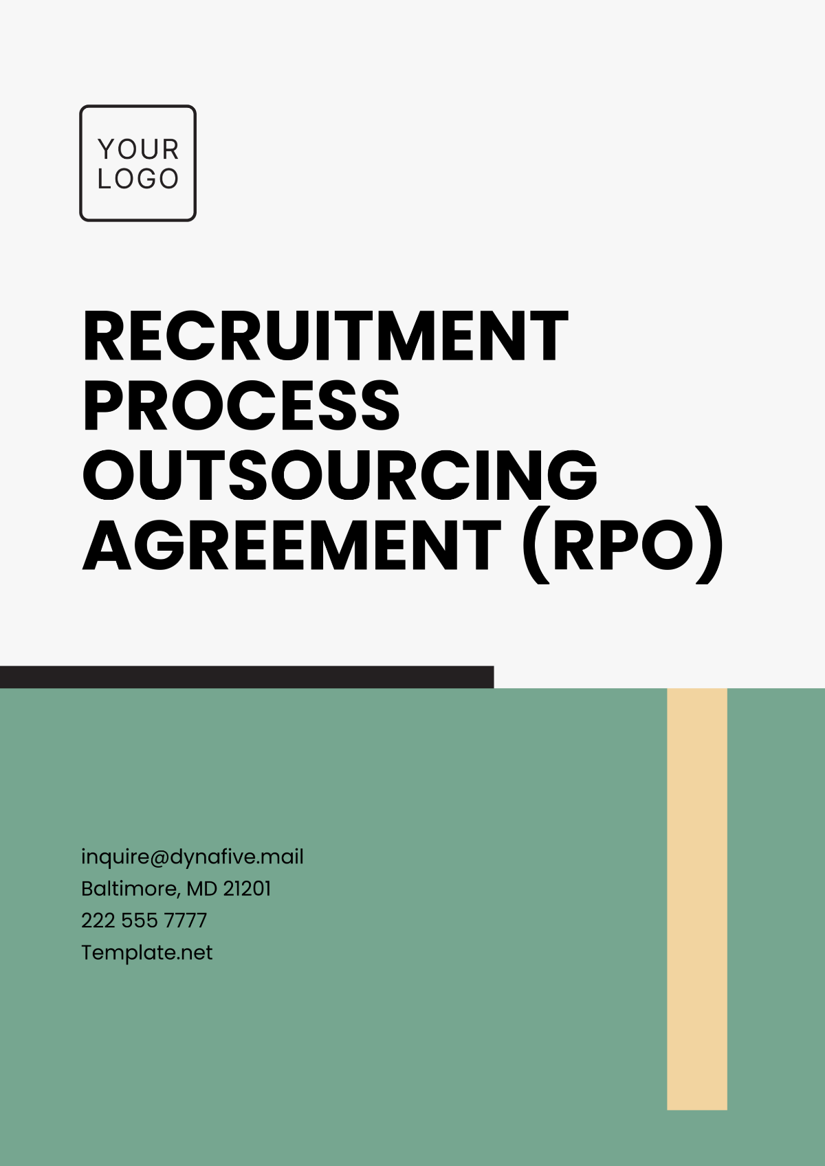 Recruitment Process Outsourcing Agreement (RPO) Template - Edit Online & Download