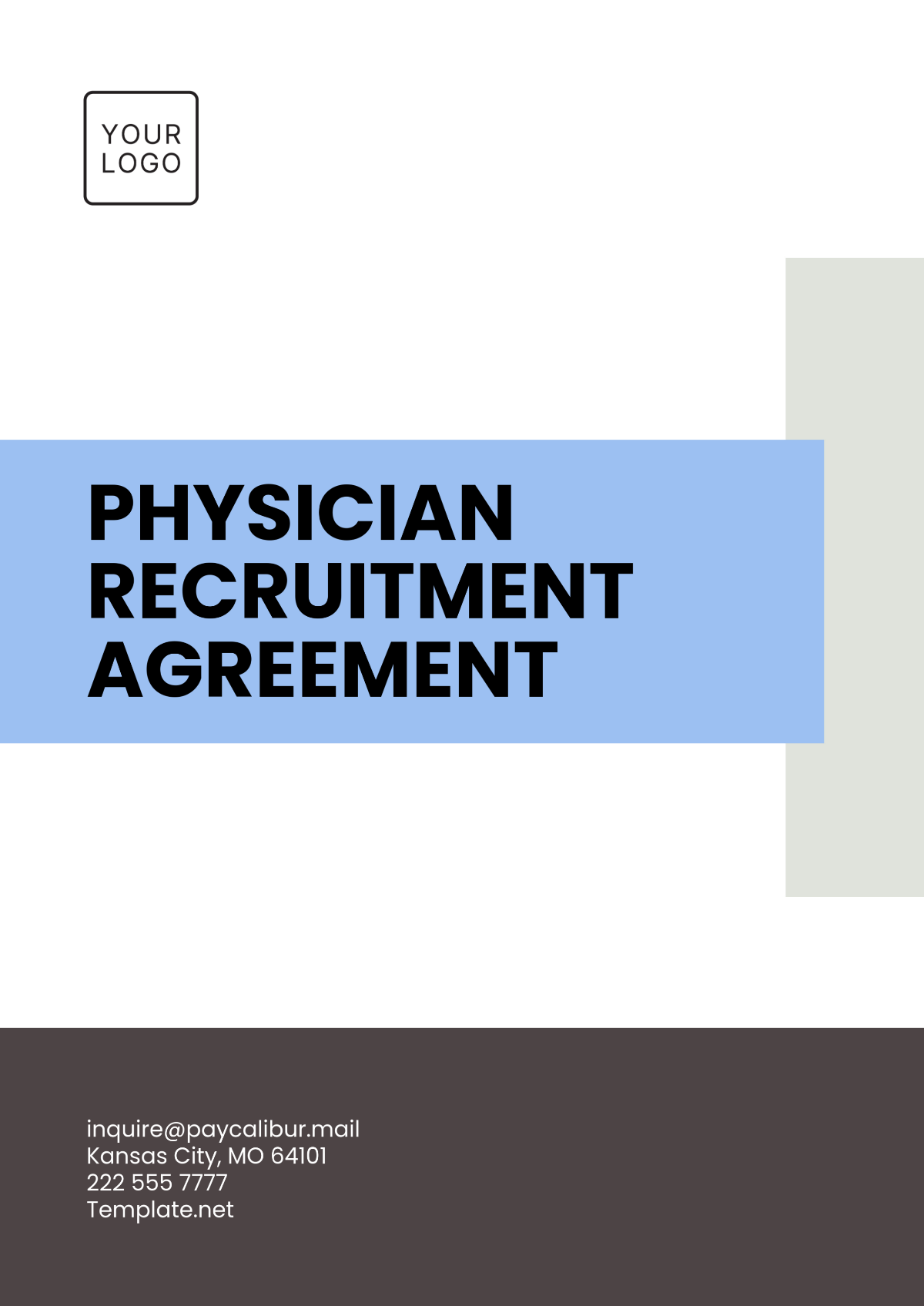 Physician Recruitment Agreement Template - Edit Online & Download