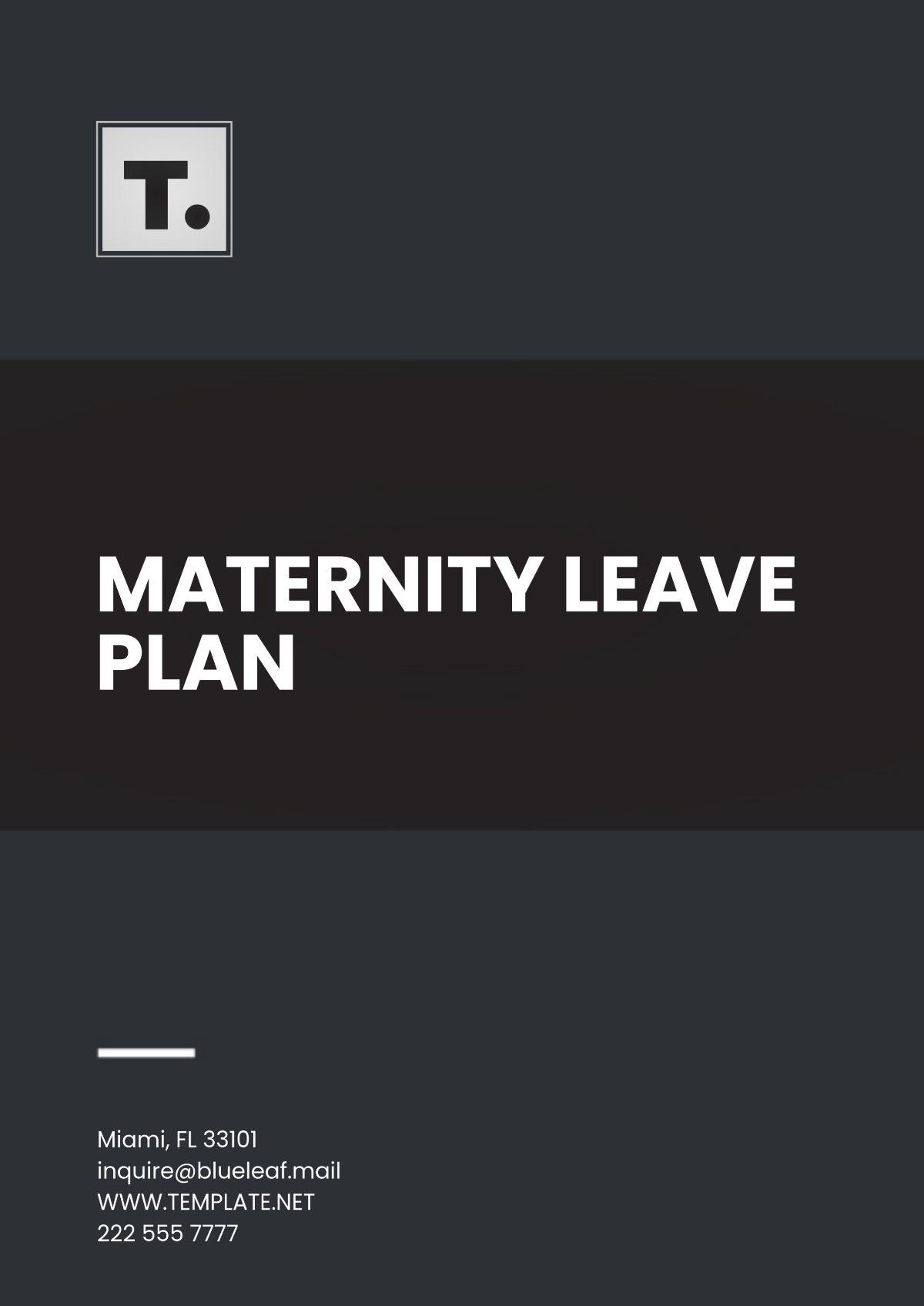 Maternity Leave Plan Template - Edit Online & Download