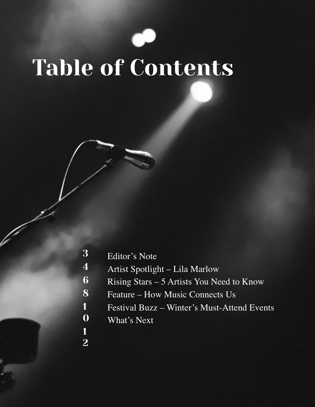 Free Printable Magazine Template to Edit Online