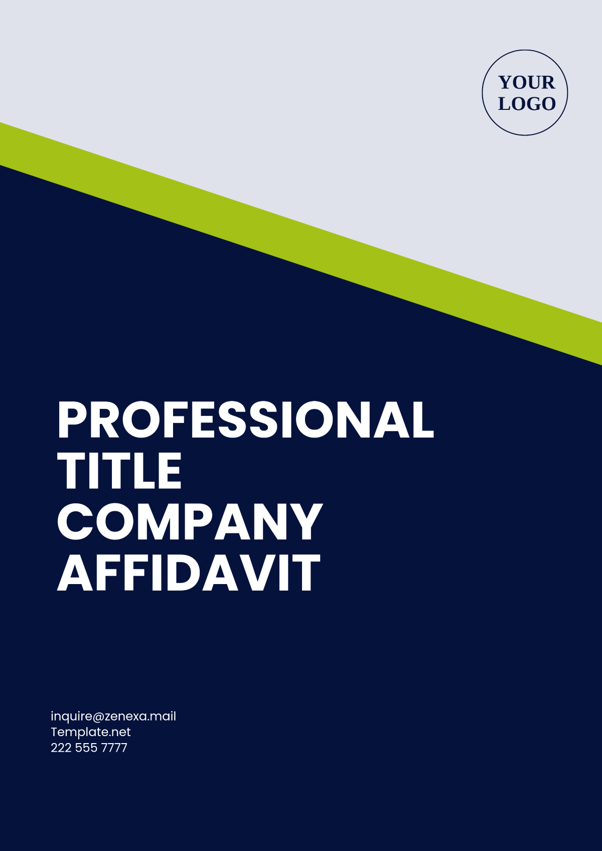 Professional Title Company Affidavit Template - Edit Online & Download