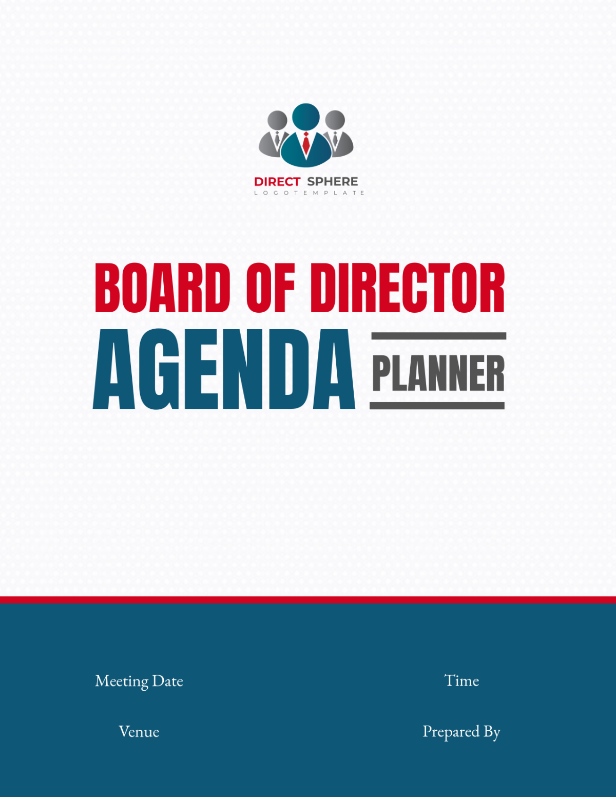 Board of Director Agenda Planner Template - Edit Online & Download