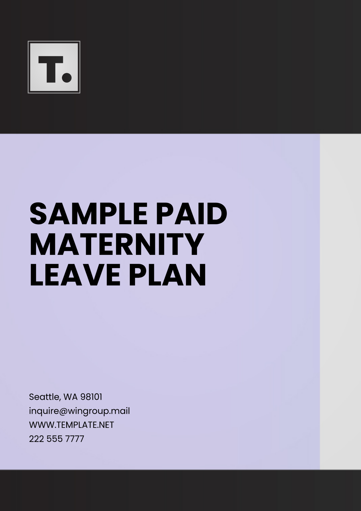 Sample Paid Maternity Leave Plan Template - Edit Online & Download